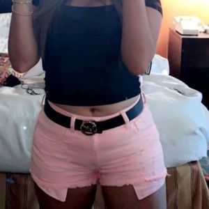 Bright Pink AEO Shorts